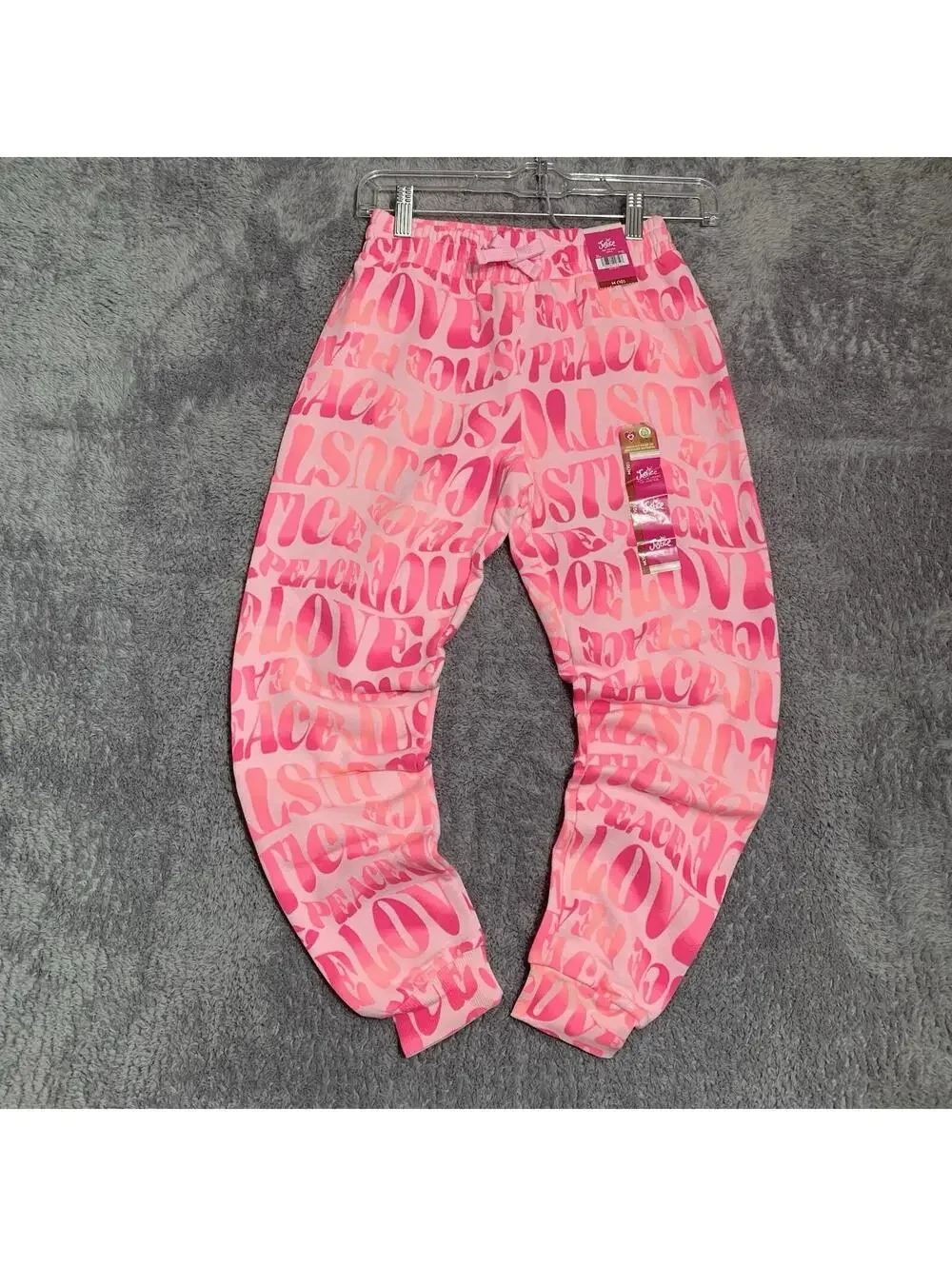Justice Girls Joggers NWT! Pink Sweatpants, Comfortable, Colorful